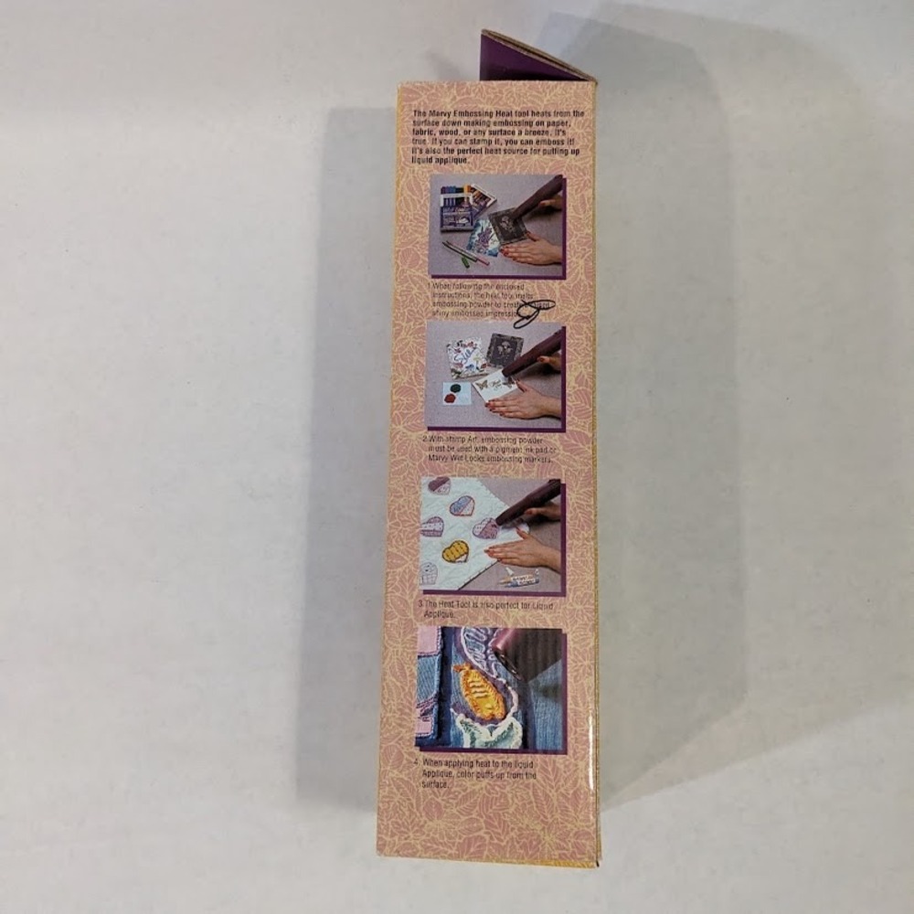 Marvy Uchida Embossing Heat Tool Model 2000II Purple Crafting Tool w/ Box Works - Picture 8 of 10